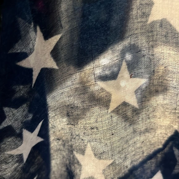 Blue and stars wrap or scarf - Picture 2 of 2